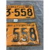 Image 3 : 1939 pair of Saskatchewan license plates