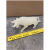 Image 3 : White onyx bull - 9.5"long