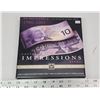 Image 1 : Limited Edition "Lasting Impressions" Dual 1989 & 2001 uncirculated Canadian 10 dollar bills - Match