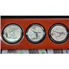 Image 2 : 2014 Russian, 3 Ruble silver Sochi, Olympic 3 coin set - in exquisite wooden case - Snowboarding, Fr