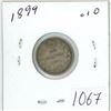 Image 1 : 1899 Canadian silver 10 cent coin