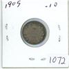 Image 1 : 1905 Canadian silver 10 cent coin