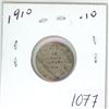 Image 1 : 1910 Canadian silver 10 cent coin