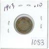Image 1 : 1913 Canadian silver 10 cent coin
