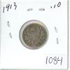 Image 1 : 1913 Canadian silver 10 cent coin