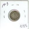 Image 1 : 1913 Canadian silver 10 cent coin
