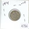 Image 1 : 1914 Canadian silver 10 cent coin