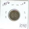 Image 1 : 1916 Canadian silver 10 cent coin