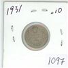 Image 1 : 1931 Canadian silver 10 cent coin