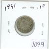 Image 1 : 1931 Canadian silver 10 cent coin