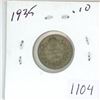 Image 1 : 1935 Canadian silver 10 cent coin