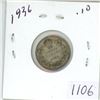 Image 1 : 1936 Canadian silver 10 cent coin