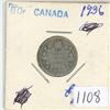 Image 1 : 1936 Canadian silver 10 cent coin