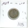 Image 1 : 1929 Canadian silver 10 cent coin