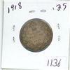 Image 1 : 1918 Canadian silver 25 cent coin
