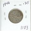 Image 1 : 1946 Canadian silver 25 cent coin