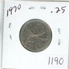 Image 1 : 1970 Canadian 25 cent coin