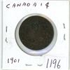 Image 1 : 1901 Canadian 1 cent coin