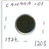 Image 1 : 1926 Canadian 1 cent coin