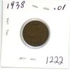 Image 1 : 1938 Canadian 1 cent coin