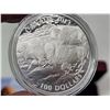 Image 3 : 2013 "Bison Stampede" Canadian 100 dollar, fine silver coin