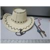 Image 1 : New Suede Cowboy Hat and 2 Bolo Ties