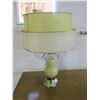 Image 1 : Vintage Table Lamp with Fiberglass Lamp Shade – 28 inches tall