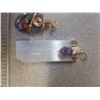 Image 3 : 1 “Selenite + Amethyst” Pendant, 1 Copper Wrapped “Amethyst” Gemstone Pendant