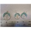 Image 1 : “Aqua Marine” Stone Necklace + Earring Set