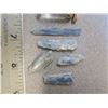 Image 3 : 2 “Kyanite Crystal + Selenite” Pendants, 5 “Kyanite” Crystals