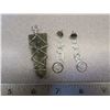 Image 1 : 1 Dark Green Wrapped “Crystal Quartz” Pendant, Earrings Marked Italy