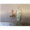 Image 1 : 2 Wrapped “Green Quartz” Crystal Pendants