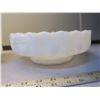 Image 8 : “Fire King” Milk Glass Fruit Bowl, 3 Canister Set