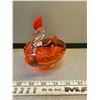Image 2 : Orange glass bird