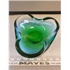 Image 1 : Blue/Green bowl Chalet glass not signed