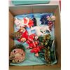 Image 2 : box of misc. ornaments - older