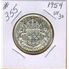Image 1 : 1954 CANADIAN SILVER 50 CENT COIN