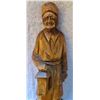 Image 3 : hand carved man with lantern - 12" tall
