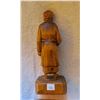 Image 4 : hand carved man with lantern - 12" tall