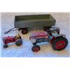 Image 1 : die cast Massey 44 - Corgi Massey Ferguson tractors and Dinky toy farm wagon #428