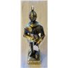 Image 1 : Knight in armor whiskey decanter with music box - 14" Japan