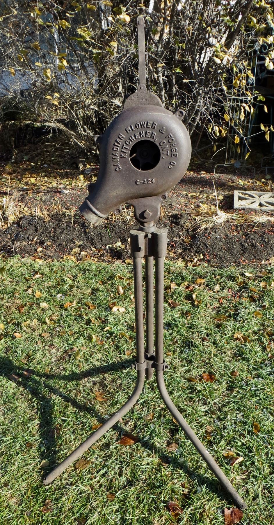 blower and stand blower works well Canadian Blower and Co.