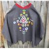 Image 1 : vintage scouts wool blanket/bat wing poncho with crests/patches - extra large