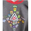 Image 2 : vintage scouts wool blanket/bat wing poncho with crests/patches - extra large