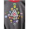 Image 3 : vintage scouts wool blanket/bat wing poncho with crests/patches - extra large