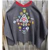 Image 4 : vintage scouts wool blanket/bat wing poncho with crests/patches - extra large