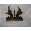 Image 2 : 1940's Bronze Eagle Bookends  3 Lbs Each