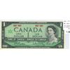 Image 1 : 1867 – 1967 Centennial $1 with no Serial Numbers. Beattie-Rasminsky signatures. BC-45a. AU-50.
