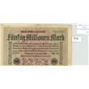 Image 1 : Germany. (Weimar Republic). September 1, 1923 50 Million Mark. Inflationary Note. VF-30.