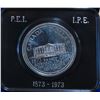 Image 1 : 1973 PEI Nickel Dollar. Commemorates the 100th Anniversary of PEI joining Canada. Specimen. Bright W